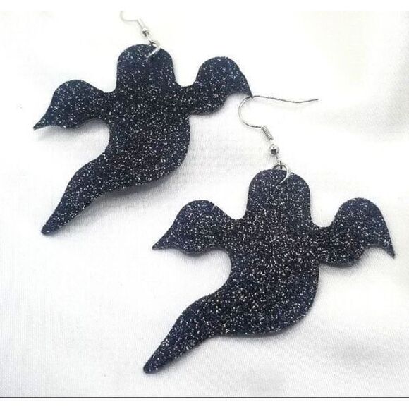 Jewelry - Howleen inspired/ fall themed faux leather Teardrop Dangle earrings.